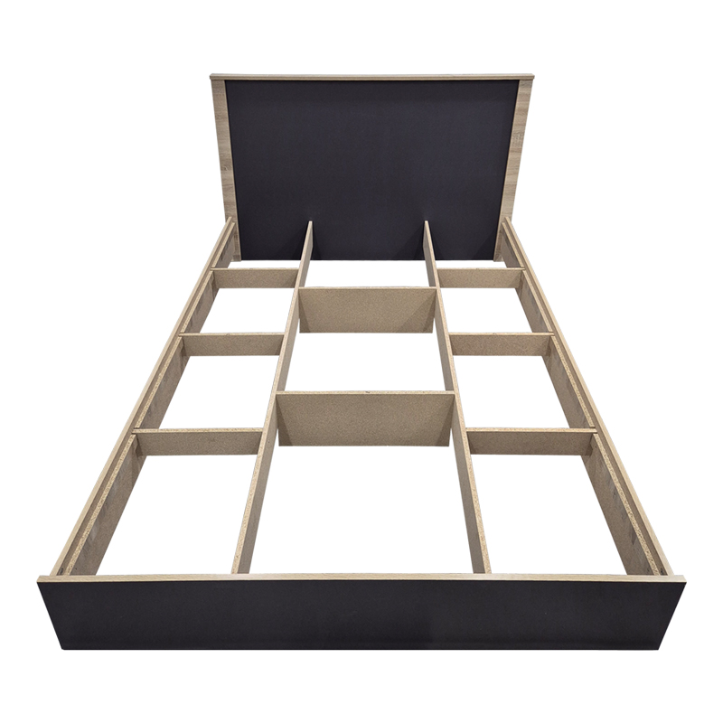 Athos pakoworld bed in sonoma-anthracite shade 140x200 cm