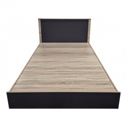Athos pakoworld bed in sonoma-anthracite shade 140x200 cm