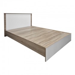 Athos pakoworld bed in sonoma-white shade 140x200 cm