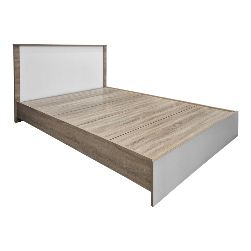 Athos pakoworld bed in sonoma-white shade 140x200 cm