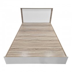 Athos pakoworld bed in sonoma-white shade 140x200 cm