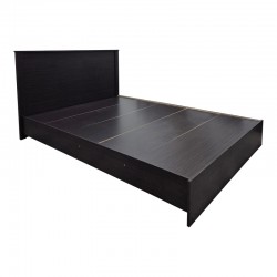 Athos pakoworld bed in wenge shade 140x200 cm