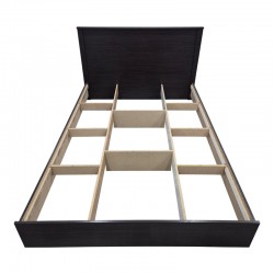Athos pakoworld bed in wenge shade 140x200 cm