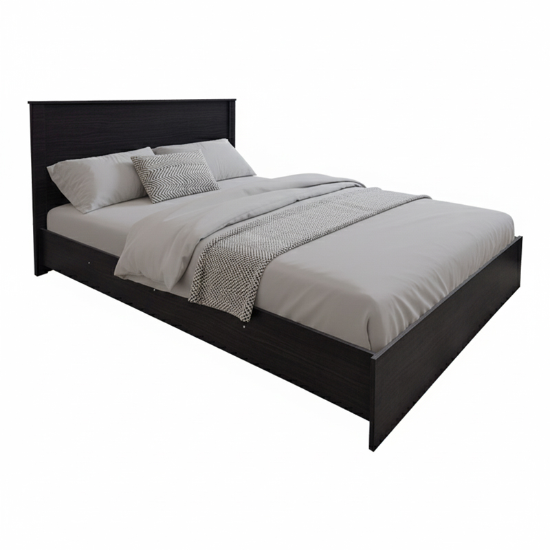 Athos pakoworld bed in wenge shade 140x200 cm