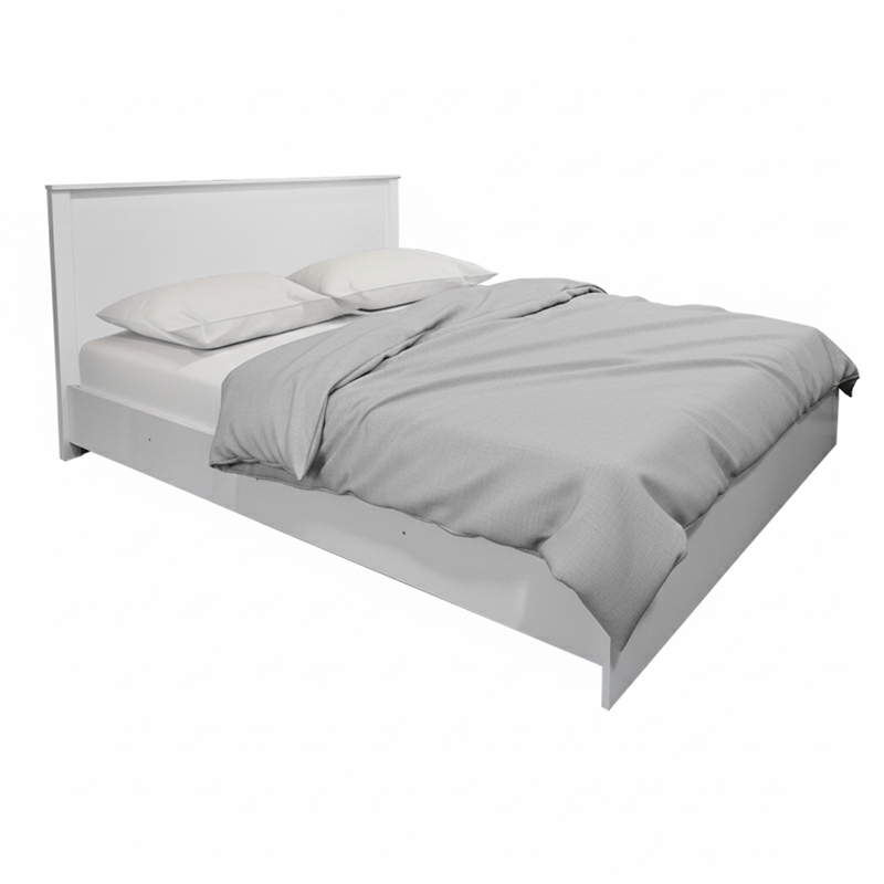 Athos pakoworld bed in white shade 160x200 cm