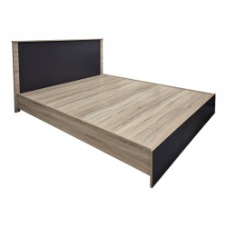 Athos pakoworld bed in sonoma -anthracite shade 160x200 cm