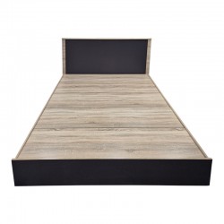 Athos pakoworld bed in sonoma -anthracite shade 160x200 cm
