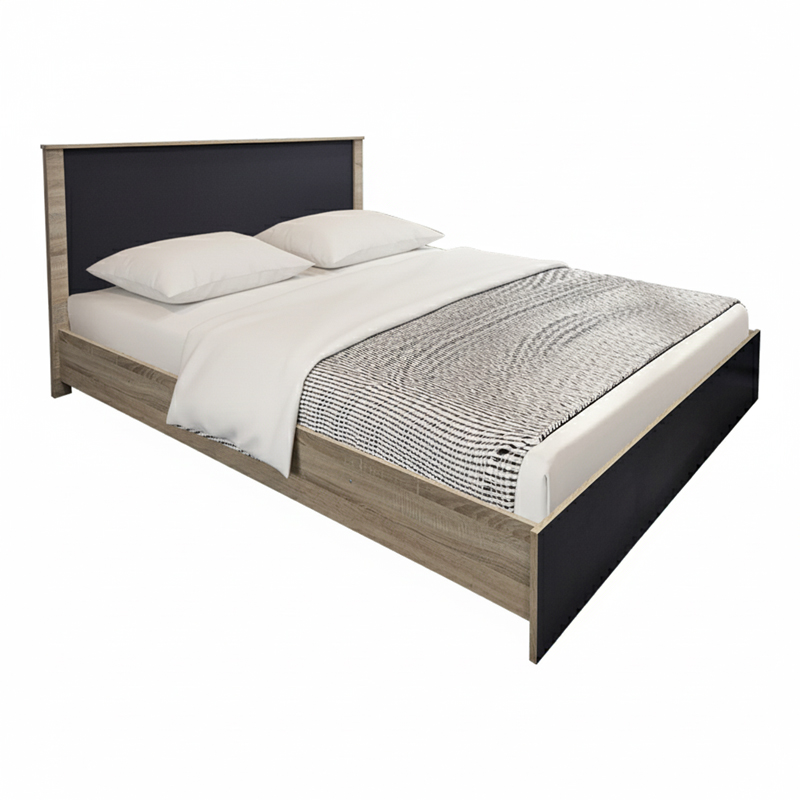 Athos pakoworld bed in sonoma -anthracite shade 160x200 cm