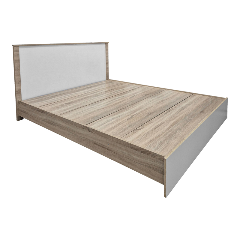 Athos pakoworld bed in sonoma -white shade 160x200 cm