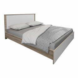 Athos pakoworld bed in sonoma -white shade 160x200 cm
