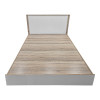 Athos pakoworld bed in sonoma -white shade 160x200 cm