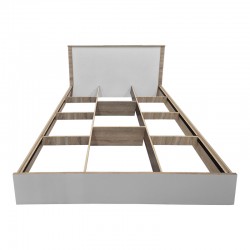 Athos pakoworld bed in sonoma -white shade 160x200 cm