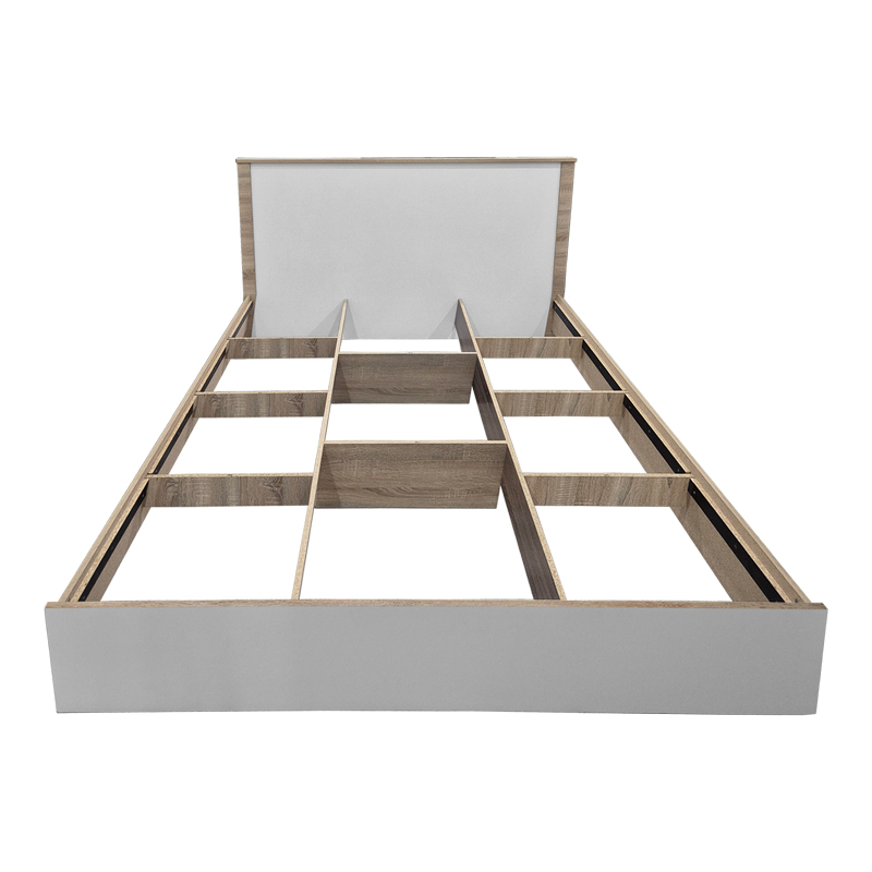 Athos pakoworld bed in sonoma -white shade 160x200 cm