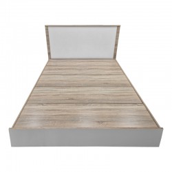 Athos pakoworld bed in sonoma -white shade 160x200 cm