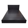 Athos pakoworld bed in wenge shade 160x200 cm