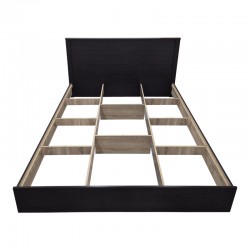 Athos pakoworld bed in wenge shade 160x200 cm