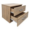 Athos pakoworld bedside tables in sonoma shade 48x40x41.5cm