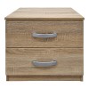 Athos pakoworld bedside tables in sonoma shade 48x40x41.5cm