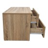 Athos pakoworld bedside tables in sonoma shade 48x40x41.5cm