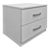 Athos pakoworld bedside tables in white shade 48x40x41.5cm