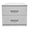 Athos pakoworld bedside tables in white shade 48x40x41.5cm