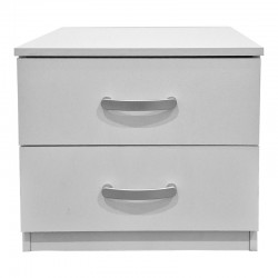 Athos pakoworld bedside tables in white shade 48x40x41.5cm