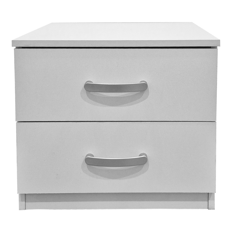 Athos pakoworld bedside tables in white shade 48x40x41.5cm