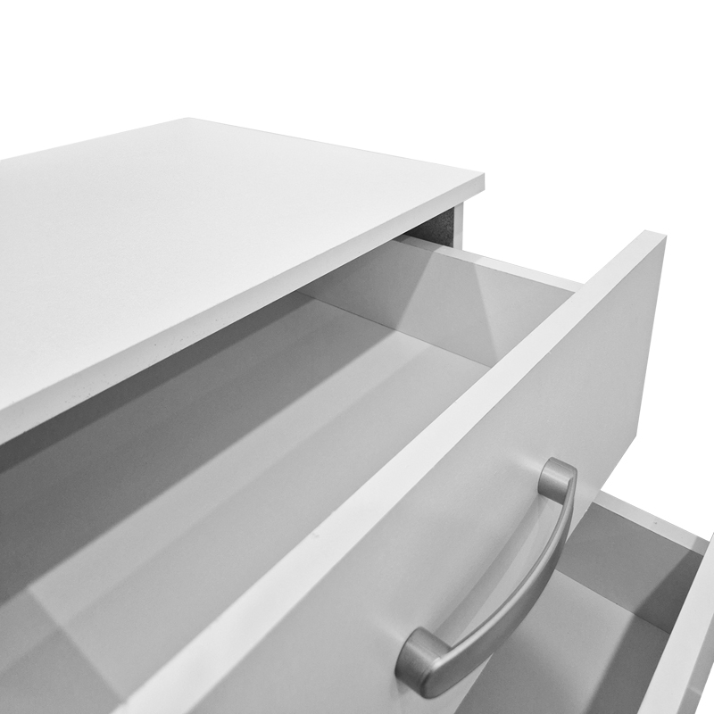 Athos pakoworld bedside tables in white shade 48x40x41.5cm