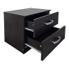 Athos pakoworld bedside tables in wenge shade 48x40x41.5cm