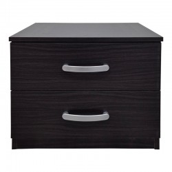 Athos pakoworld bedside tables in wenge shade 48x40x41.5cm