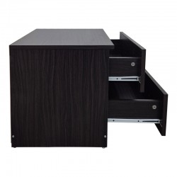Athos pakoworld bedside tables in wenge shade 48x40x41.5cm