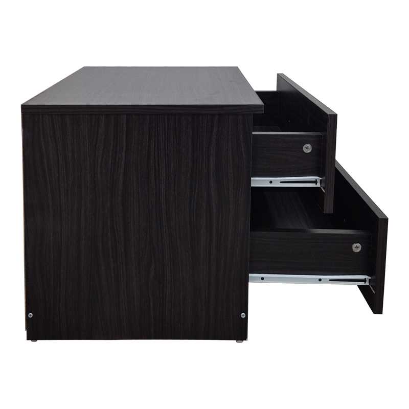 Athos pakoworld bedside tables in wenge shade 48x40x41.5cm