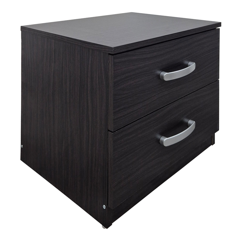 Athos pakoworld bedside tables in wenge shade 48x40x41.5cm