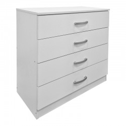 Athos chest of drawers pakoworld in white shade 80x40x79cm