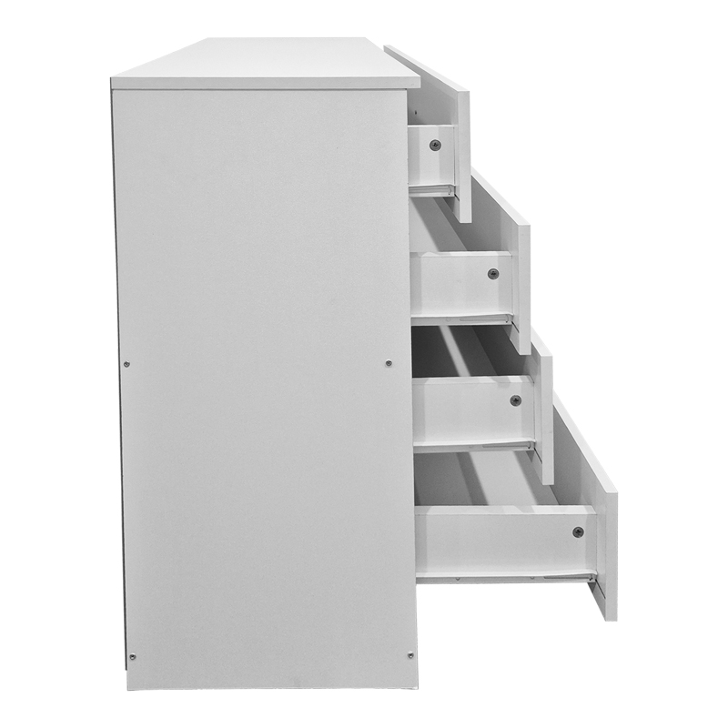 Athos chest of drawers pakoworld in white shade 80x40x79cm