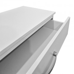 Athos chest of drawers pakoworld in white shade 80x40x79cm