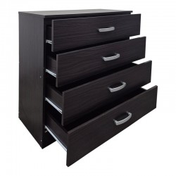 Athos chest of drawers pakoworld in wenge shade 80x40x79cm
