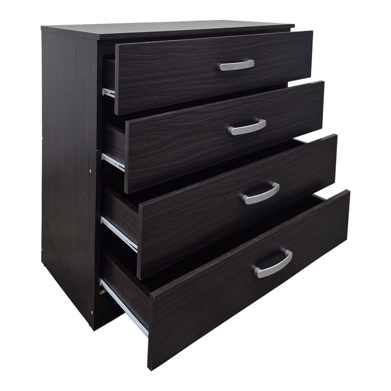Athos chest of drawers pakoworld in wenge shade 80x40x79cm