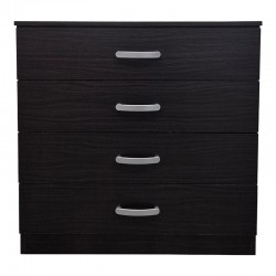 Athos chest of drawers pakoworld in wenge shade 80x40x79cm