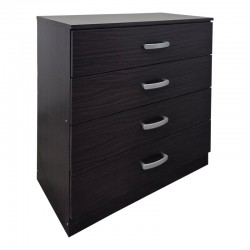 Athos chest of drawers pakoworld in wenge shade 80x40x79cm