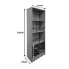 Tekaro pakoworld bookcase sonoma-anthracite 57x33x180cm