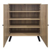 Shoe rack-cabinet Cathi pakoworld sonoma 80x34x95cm