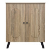 Shoe rack-cabinet Cathi pakoworld sonoma 80x34x95cm