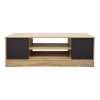 Έπιπλο τηλεόρασης Sasa pakoworld sonoma-ανθρακί 120x35x41.5εκ