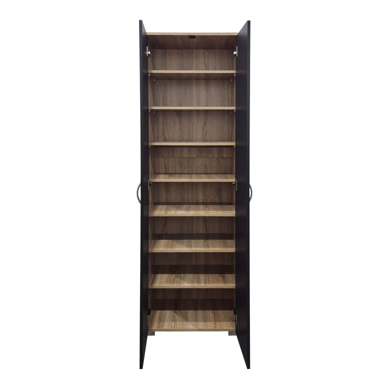Shoe rack-wardrobe Racka pakoworld sonoma-anthracite 58x34x186cm