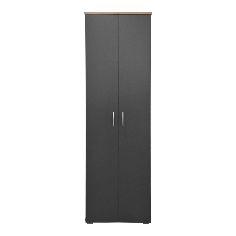 Shoe rack-wardrobe Racka pakoworld sonoma-anthracite 58x34x186cm