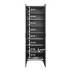 Παπουτσοθήκη-Ντουλάπα Racka pakoworld sonoma-ανθρακί 58x34x186εκ