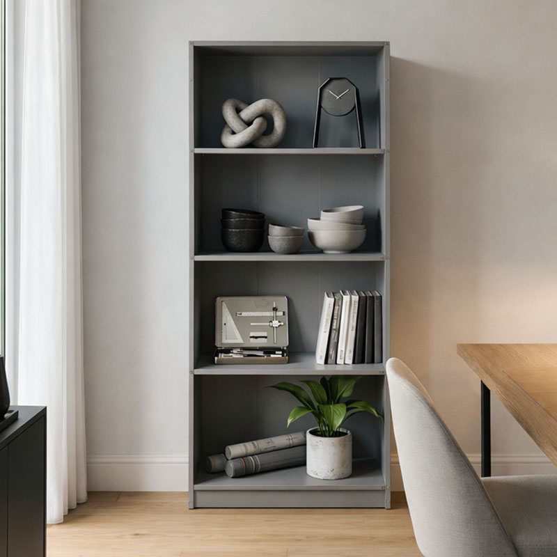 Kendy pakoworld bookcase anthracite 60x30x167cm