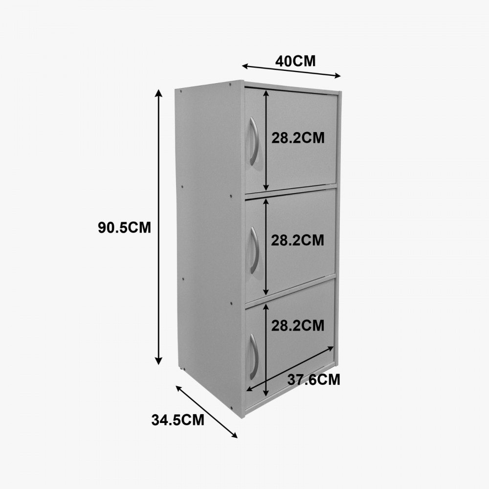 Soline pakoworld column cabinet white 40x34.5x90.5cm