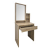 Larnia pakoworld dressing table with mirror and stool sonoma 65x40x142cm